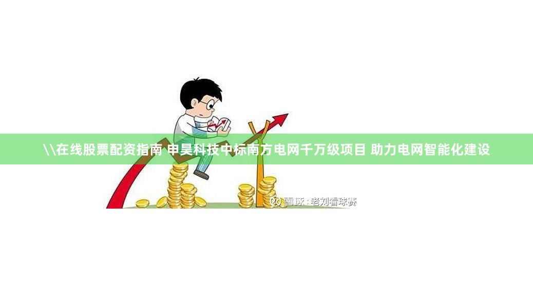 \在线股票配资指南 申昊科技中标南方电网千万级项目 助力电网智能化建设